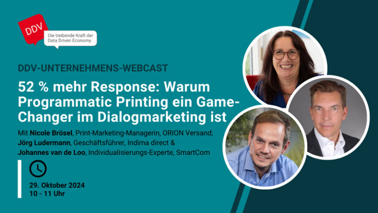 DDV Webcast - Warum Programmatic Printing ein Game-Changer im Dialogmarketing ist